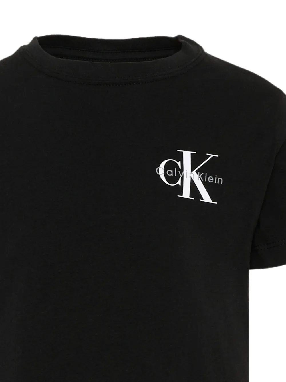 Calvin Klein Kids T-shirt met logoprint Zwart