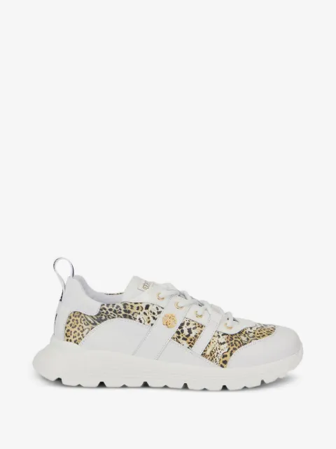 Roberto Cavalli jaguar-print logo-plaque sneakers