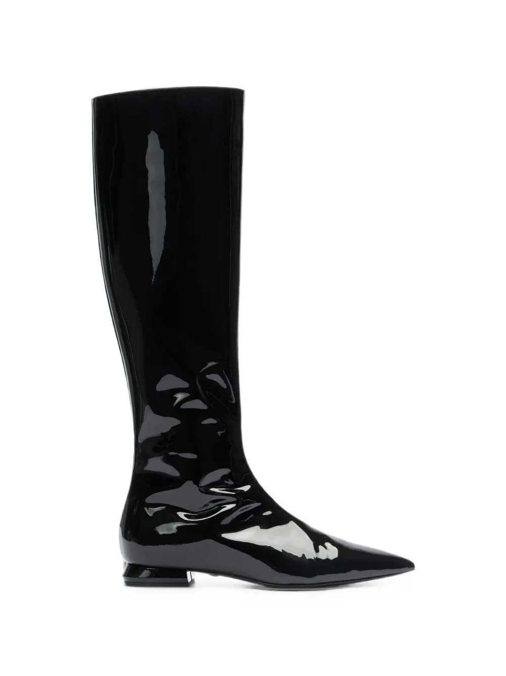 Roberto Cavalli bottines à bout pointu vernies - Noir Roberto Cavalli bottines à bout pointu vernies - Noir