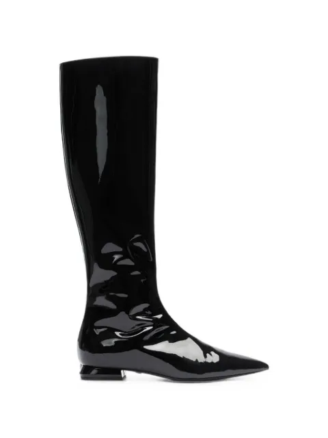 Roberto Cavalli botas con puntera en punta y acabado de charol