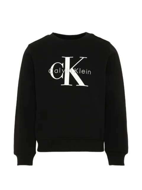 Calvin Klein Kids logo-print cotton sweatshirt