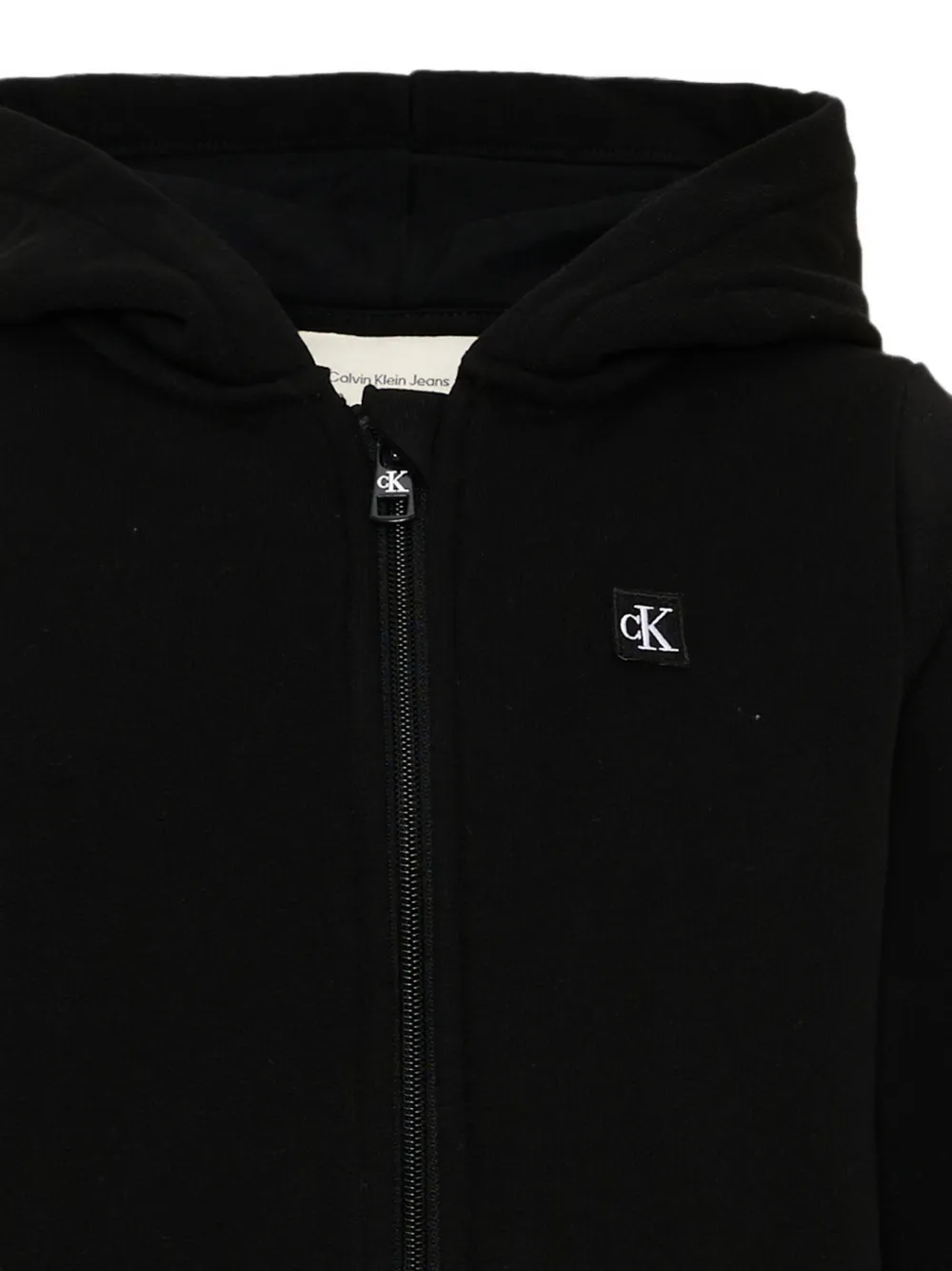 Calvin Klein Kids Hoodie met rits Zwart
