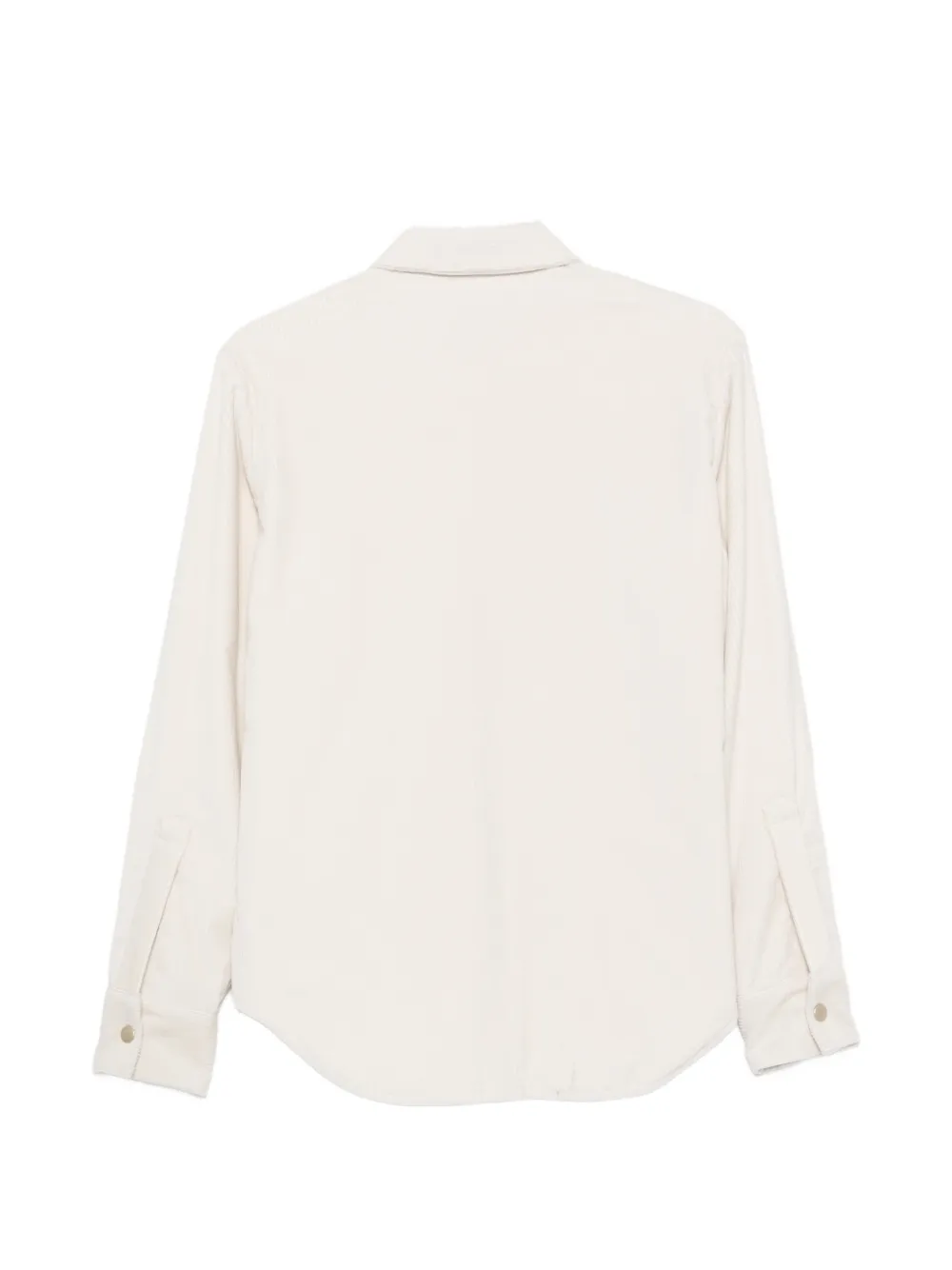 Eleventy Ribfluwelen overhemd Beige