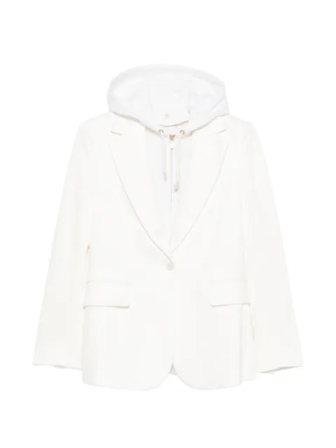 Eleventy hooded single-breasted blazer