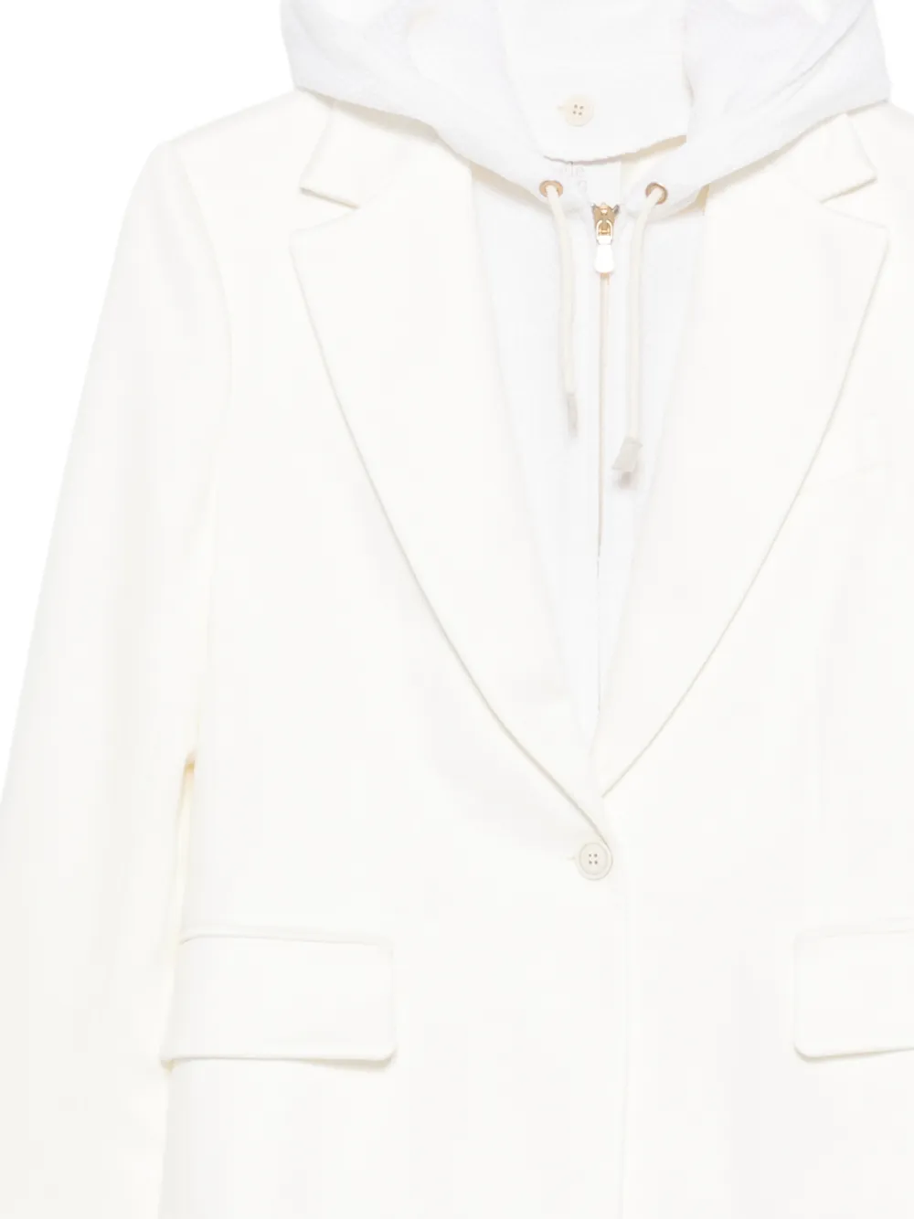 Eleventy Blazer met enkele rij knopen Wit