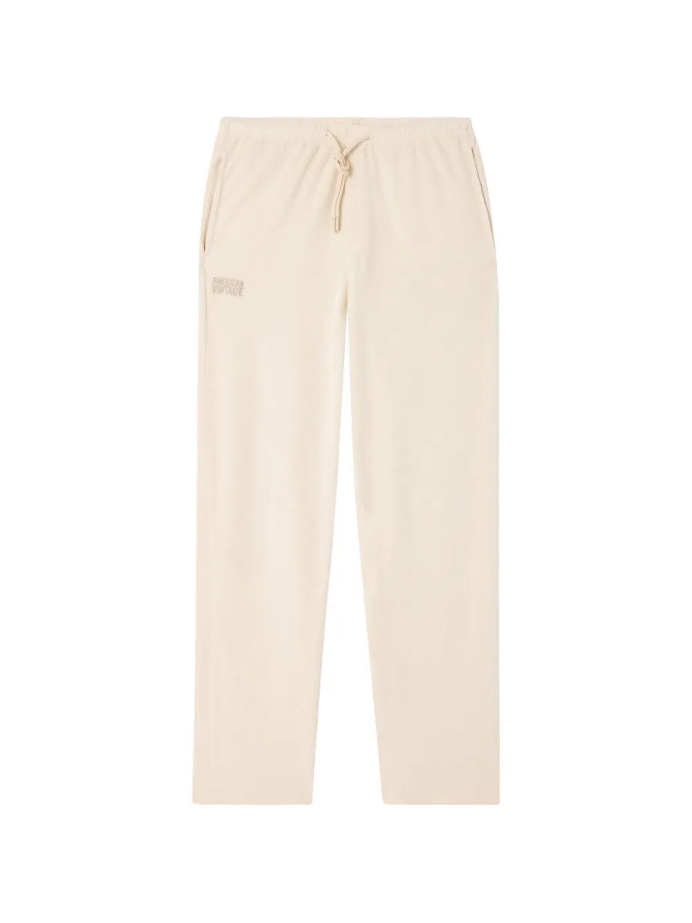 American Vintage Fuxow embroidered-logo track pants - Toni neutri