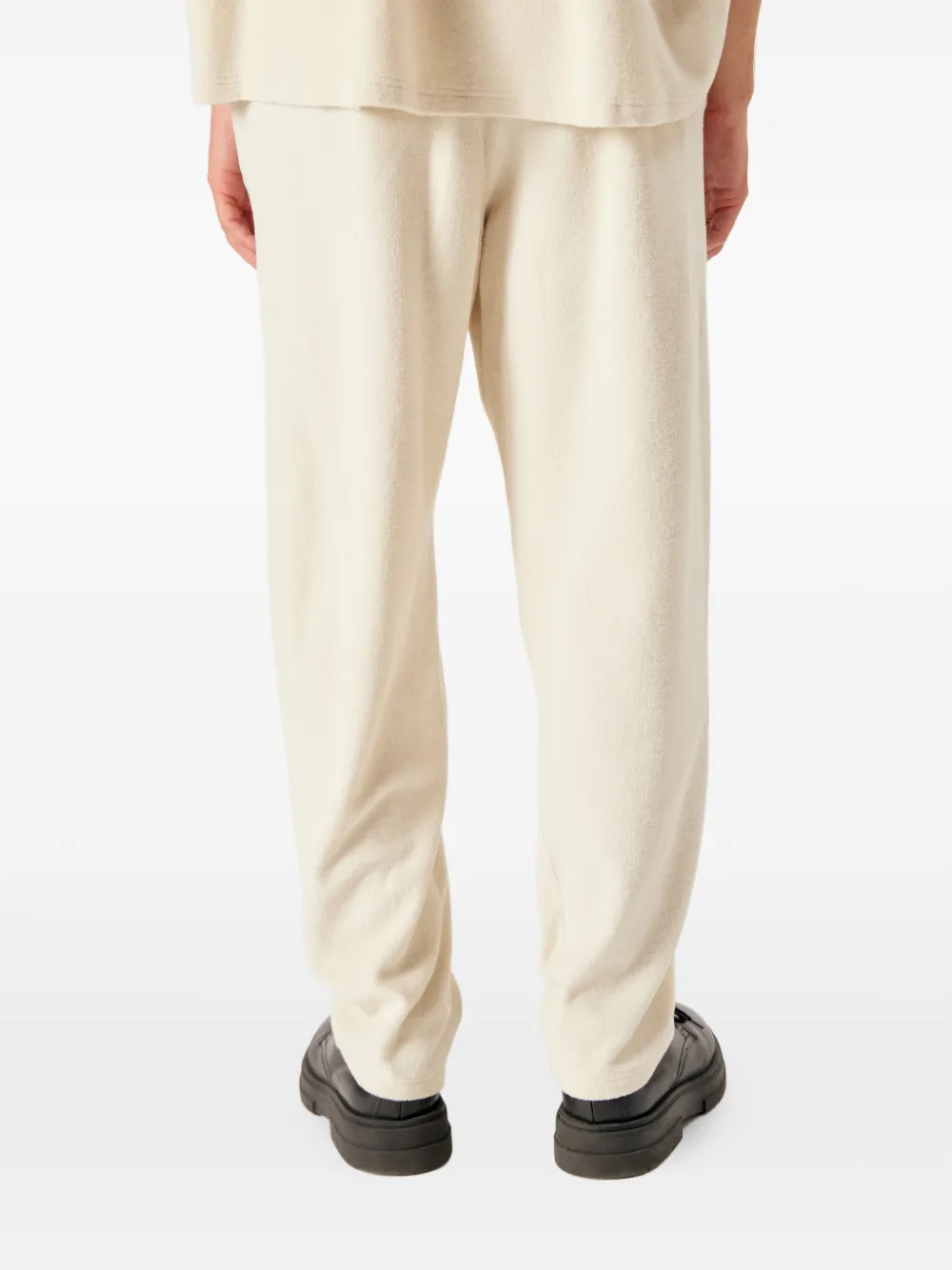 American Vintage Fuxow embroidered-logo track pants Beige