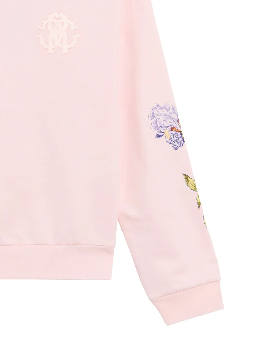 Roberto Cavalli Junior Sweater met luipaardprint en afwerking Roze