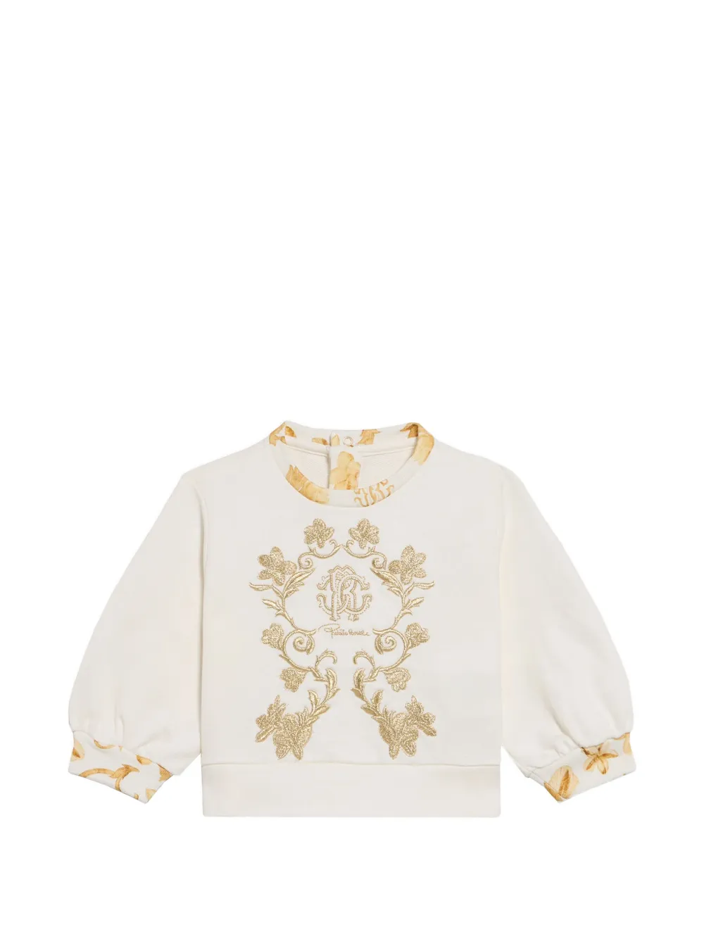 Roberto Cavalli Junior Felpa con ricamo - Toni neutri