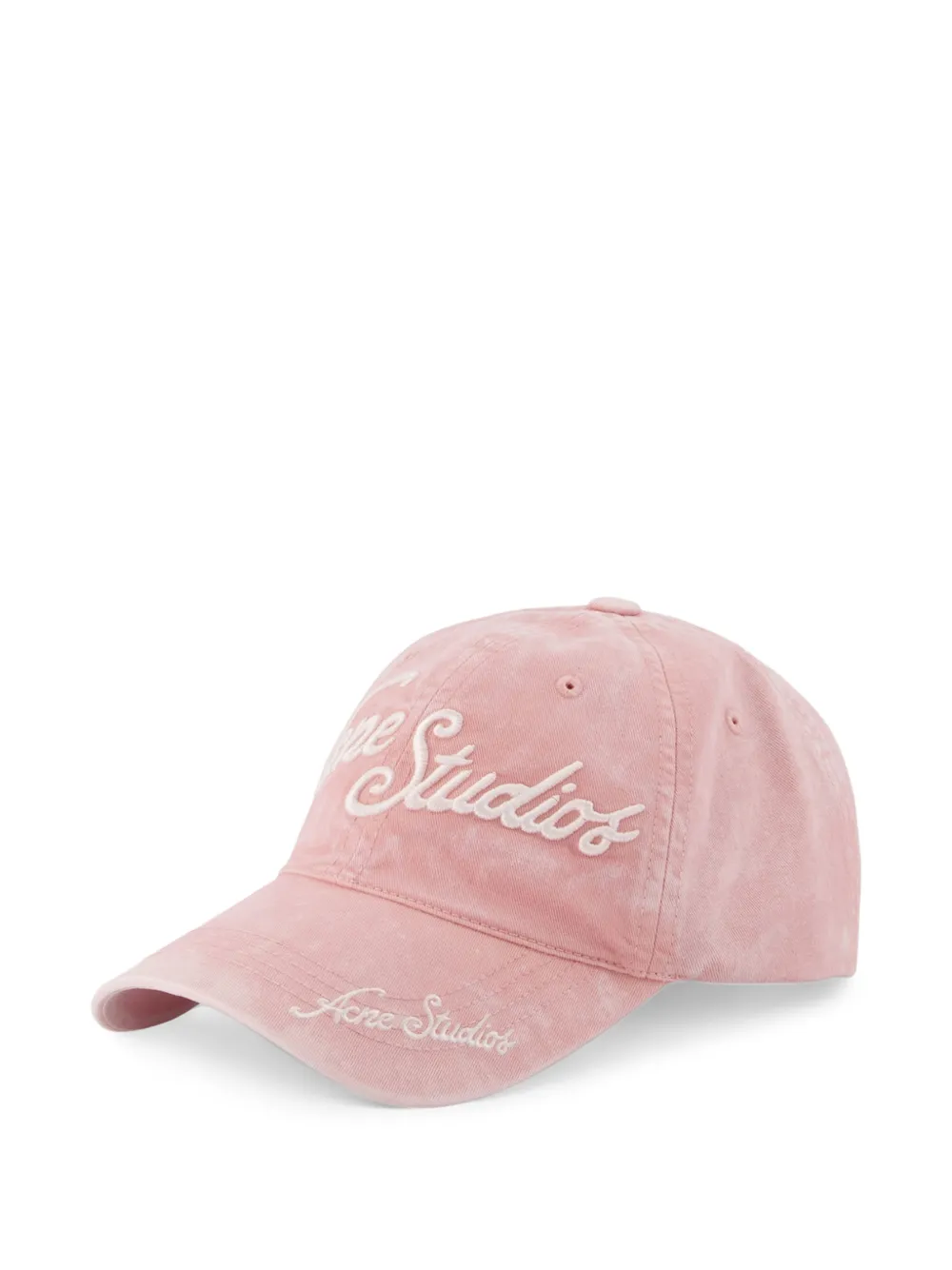 Acne Studios logo-embroidered baseball cap - Rosa