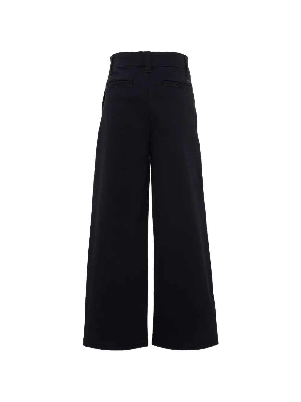Calvin Klein Kids Plooibroek met wijde pijpen Zwart