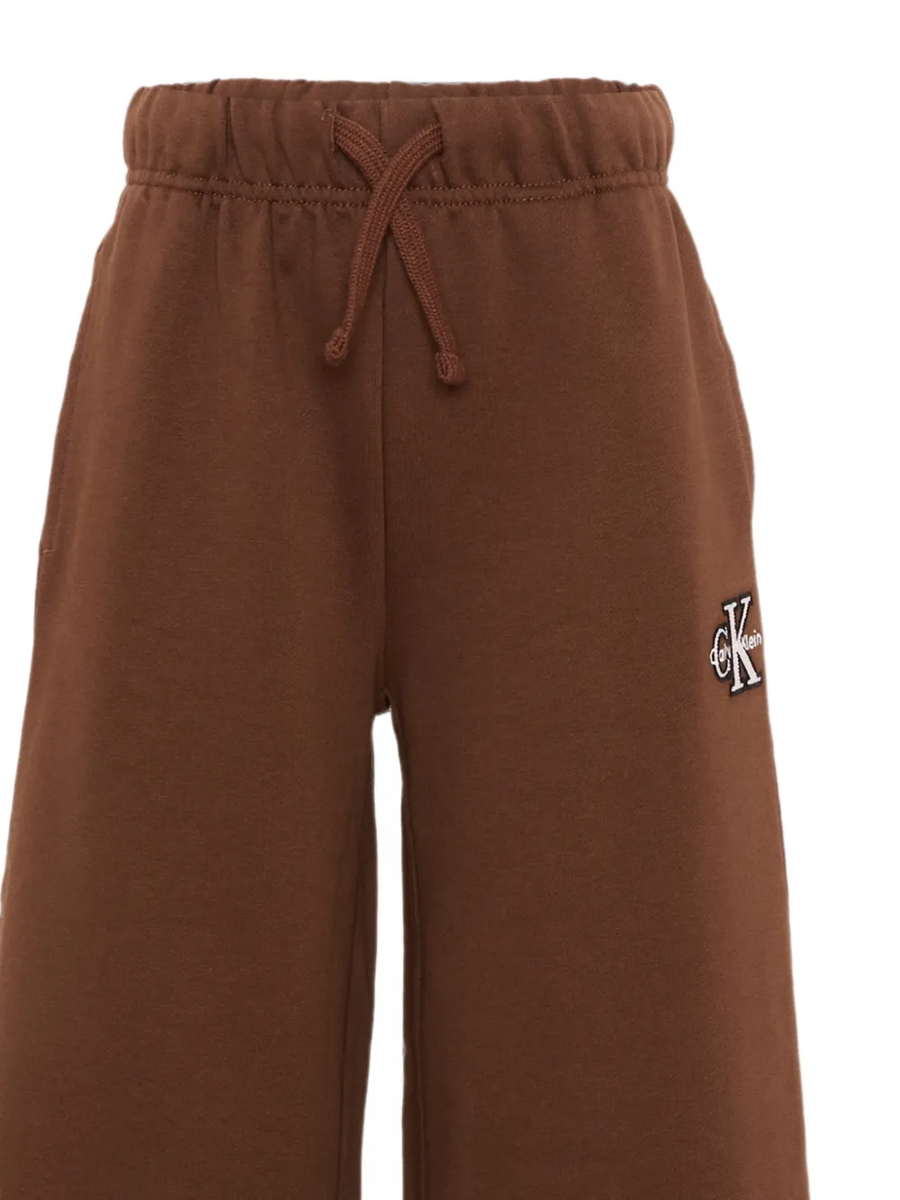 Calvin Klein Kids Trainingsbroek met logopatch Bruin
