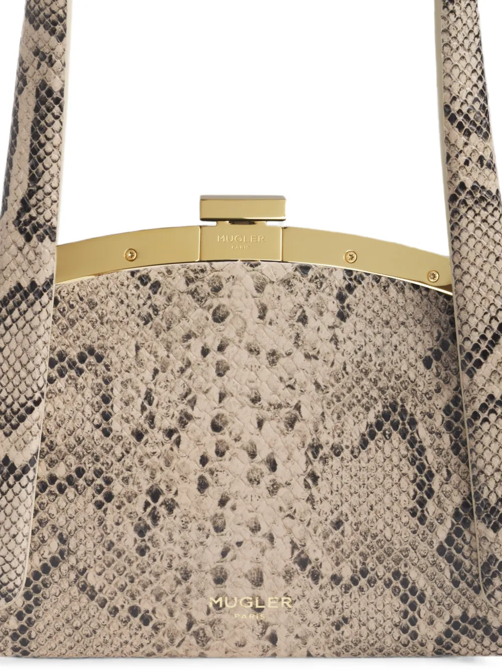 Mugler Snake Lua Bag in Neutrals, view 3