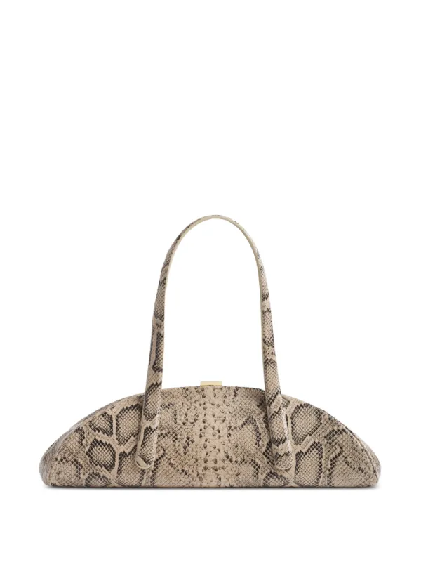 Mugler Snake Lua Bag in Neutrals