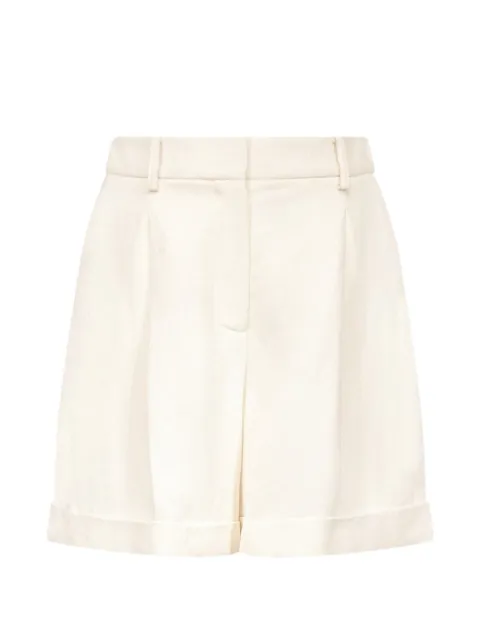 TWP pleated turn-up shorts