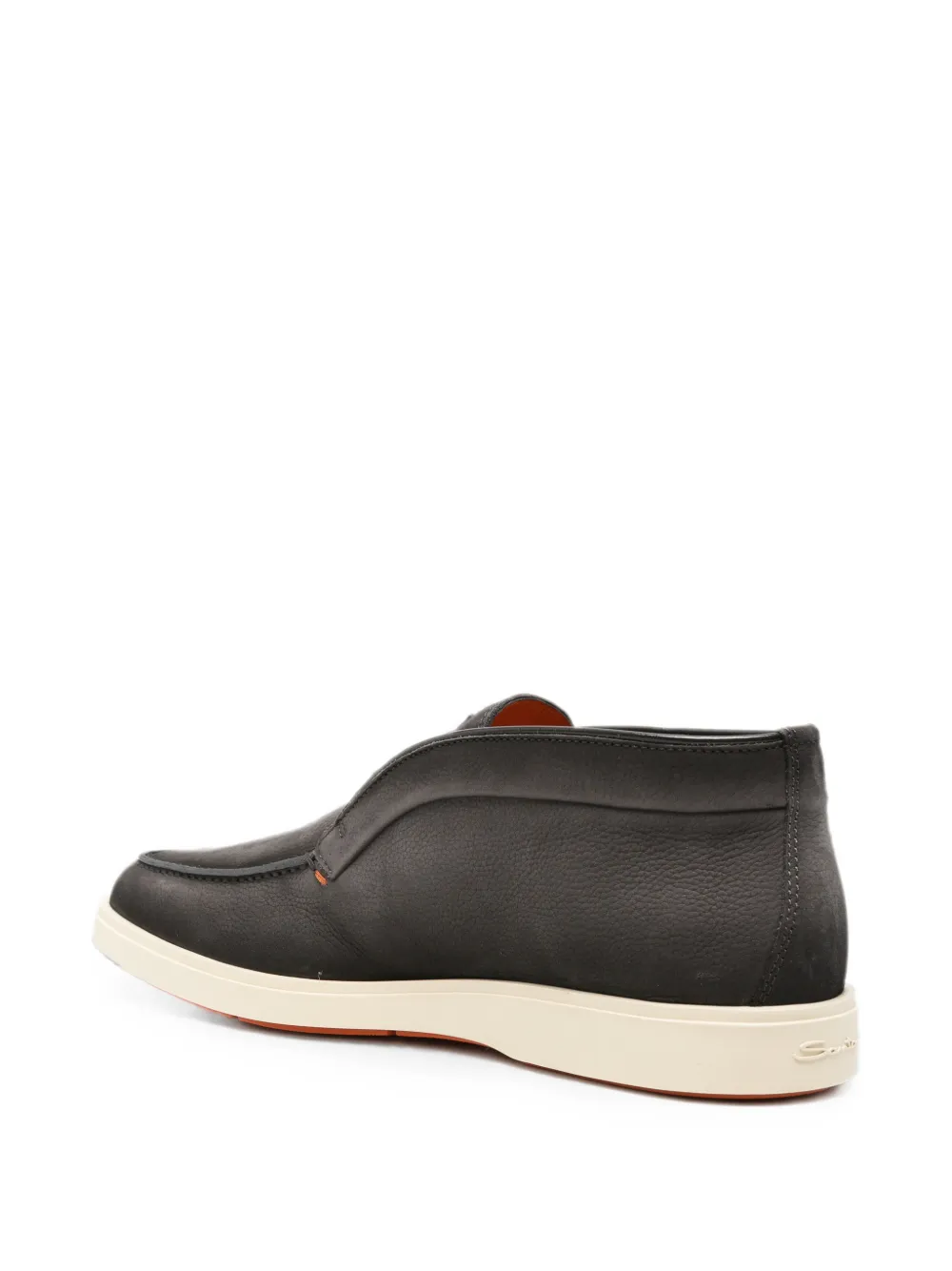 Santoni slip-on suede boots Grijs