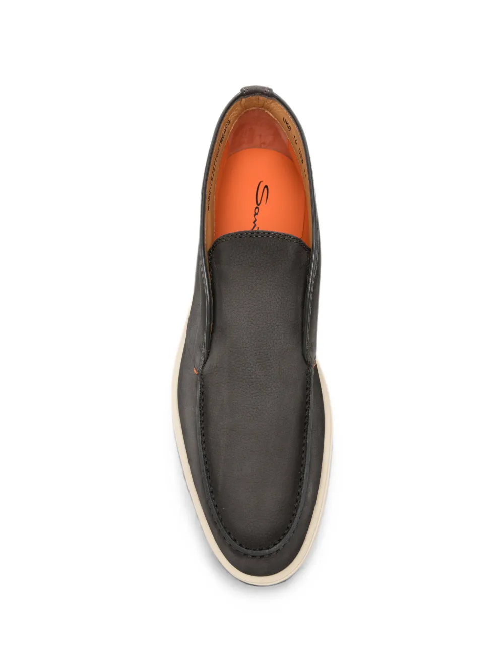 Santoni slip-on suede boots Grijs