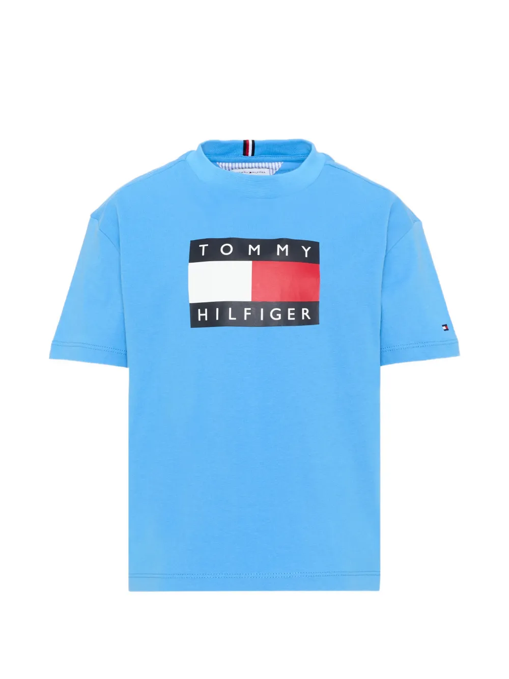 Tommy Hilfiger Junior logo-print T-shirt - Blau