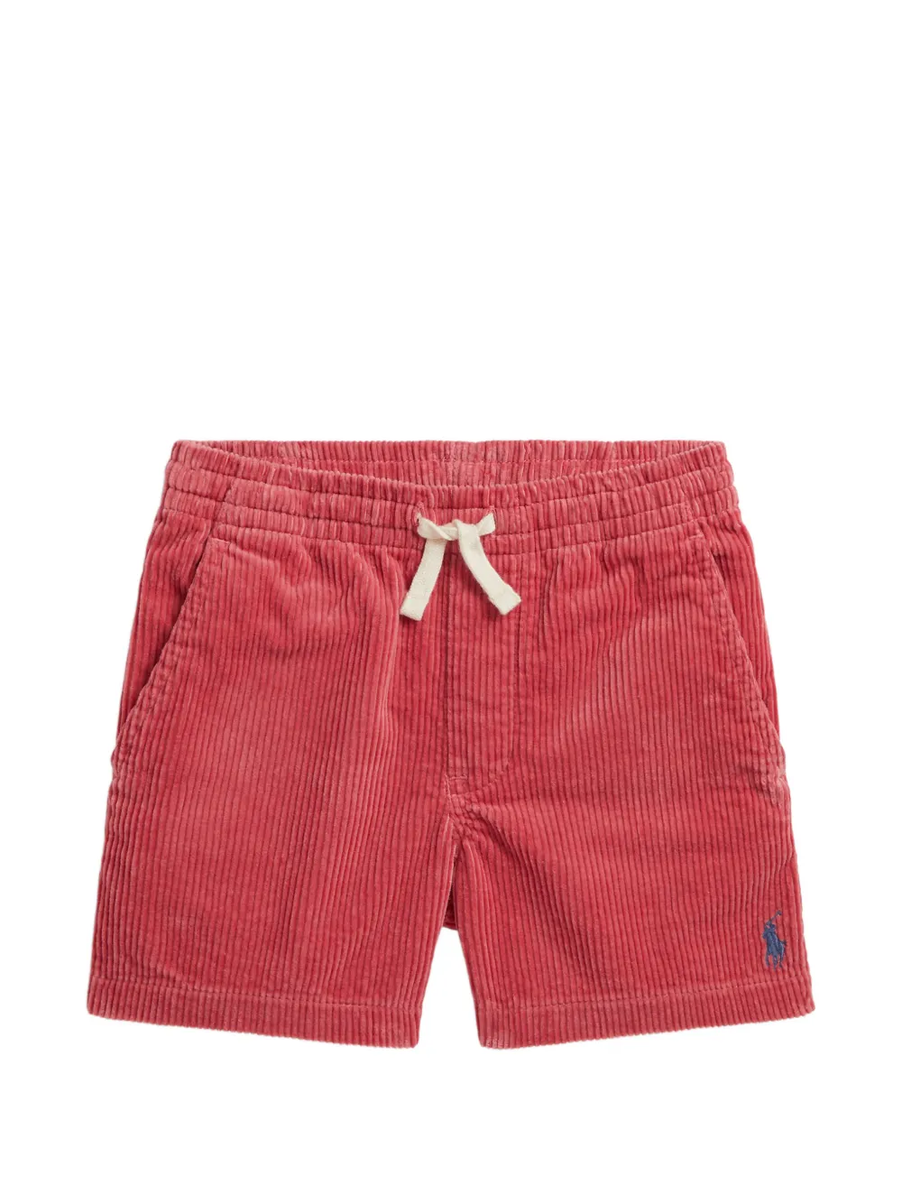 POLO RALPH LAUREN KIDS corduroy drawstring shorts - Rosso