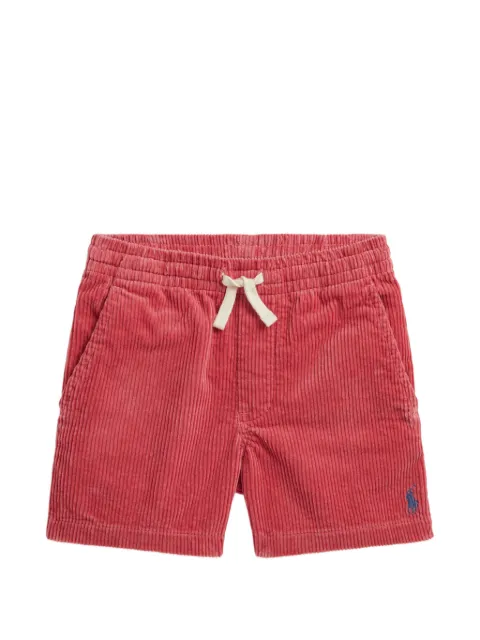 POLO RALPH LAUREN KIDS short en velours côtelé à lien de resserrage