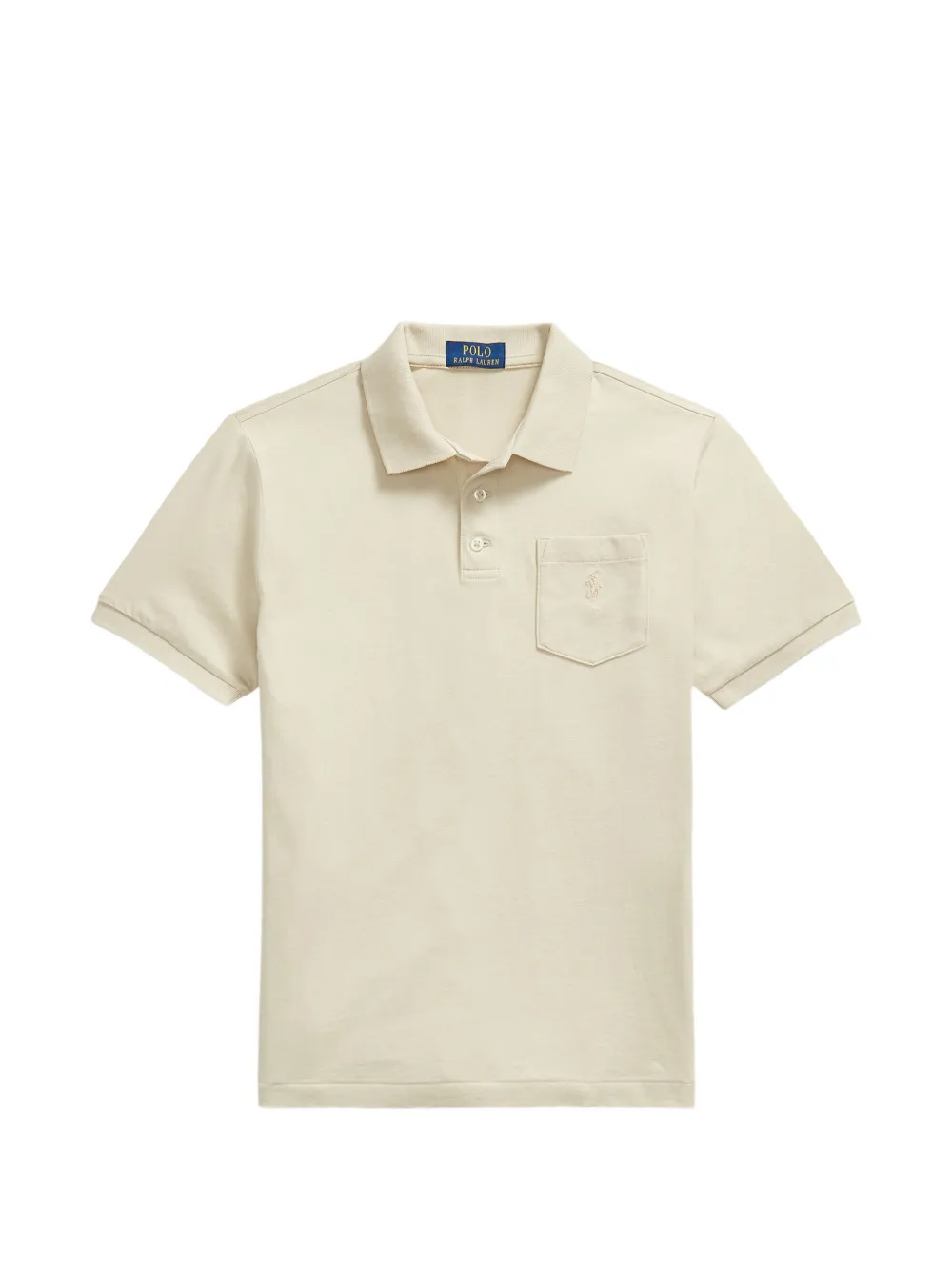 POLO RALPH LAUREN KIDS short-sleeve pocket polo shirt - Toni neutri