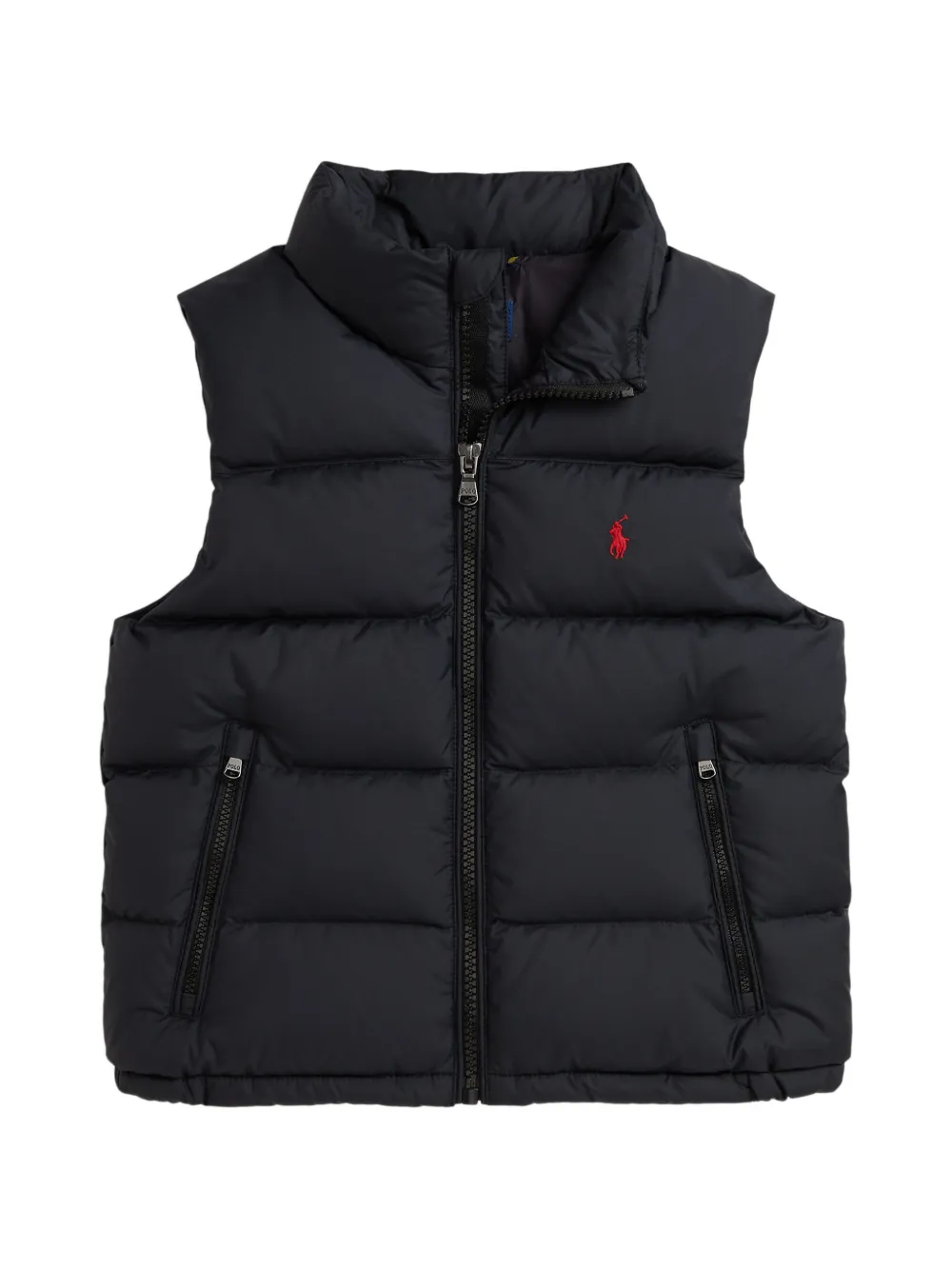 POLO RALPH LAUREN KIDS The Gorham quilted logo-embroidered gilet - Schwarz