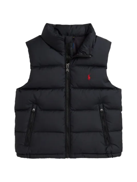 POLO RALPH LAUREN KIDS The Gorham quilted logo-embroidered gilet