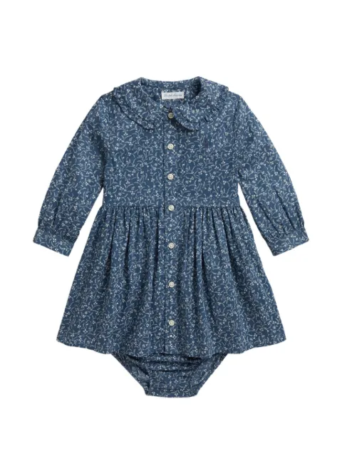 POLO RALPH LAUREN KIDS フローラル ラッフルカラードレス