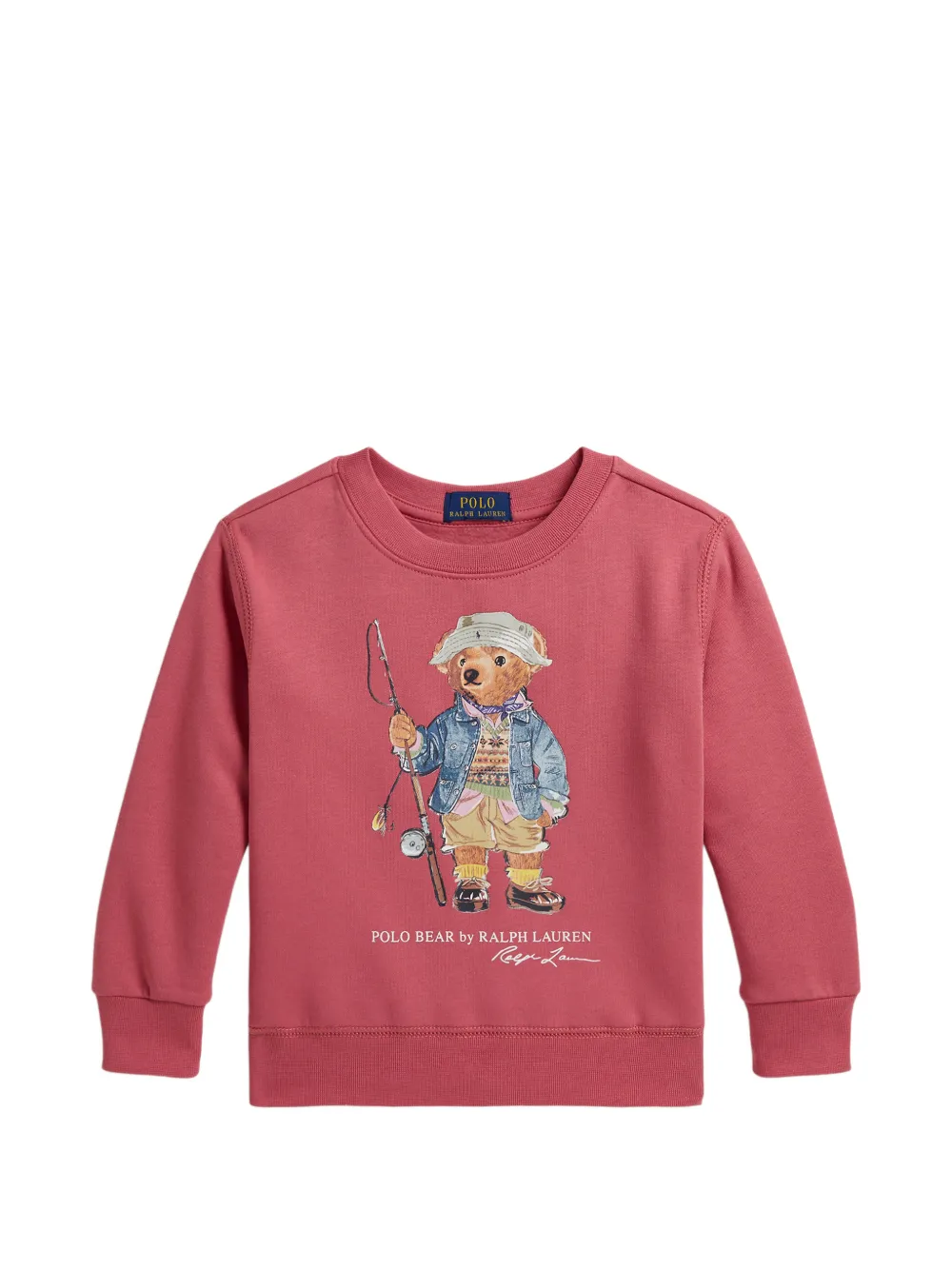 POLO RALPH LAUREN KIDS Polo Bear graphic-print sweater - Rosso