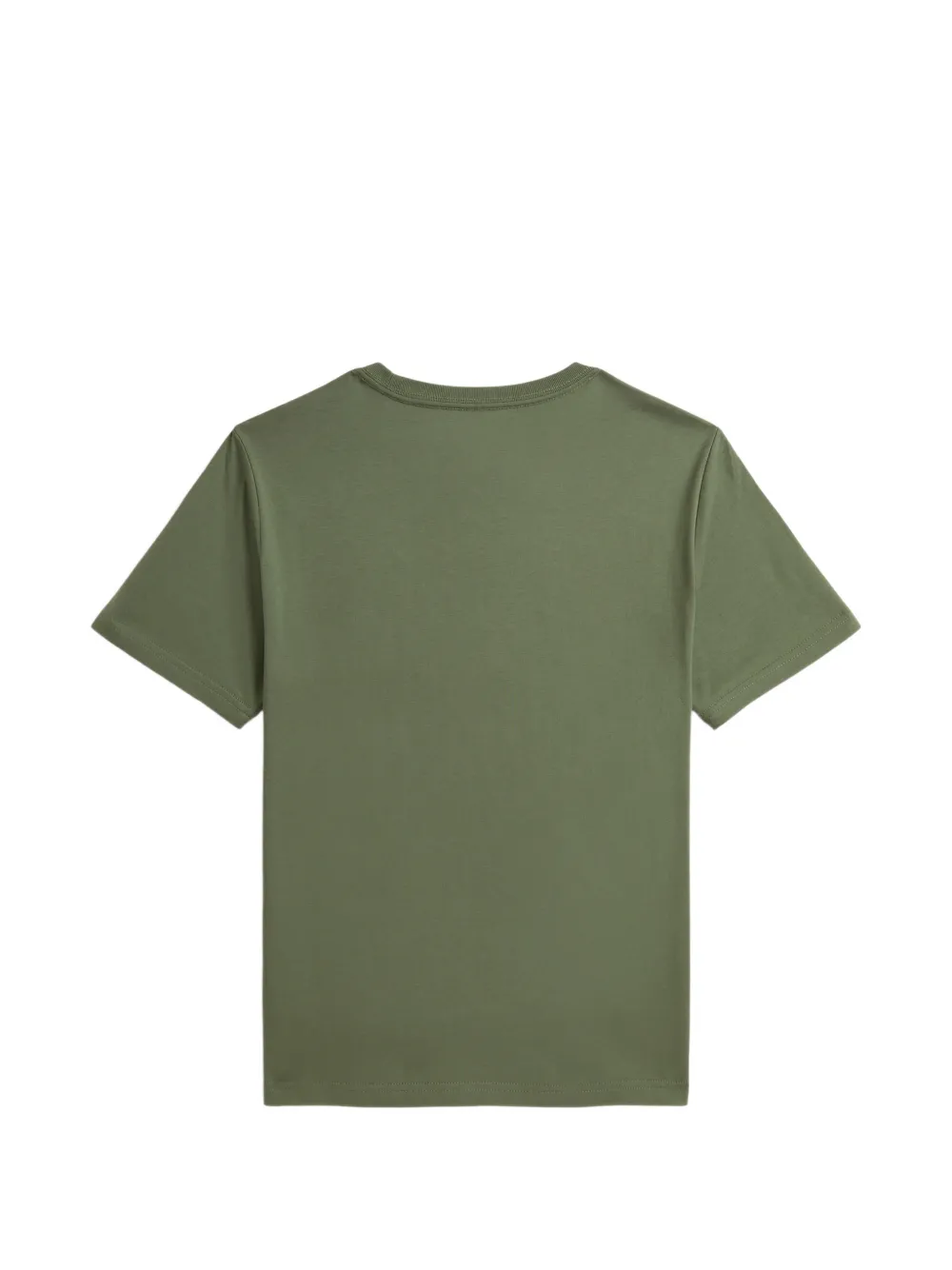 POLO RALPH LAUREN KIDS T-shirt met Madras-logo en patch Groen
