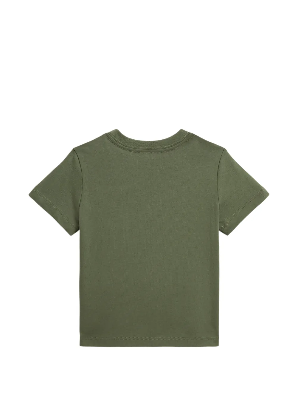POLO RALPH LAUREN KIDS T-shirt met drukknopen en logo-applicatie Groen