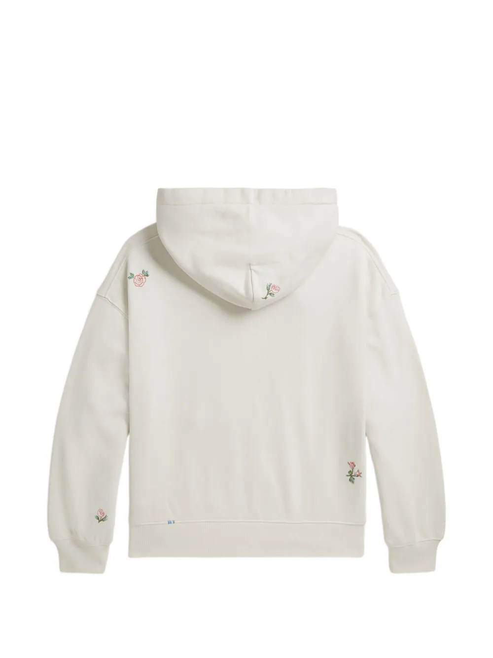POLO RALPH LAUREN KIDS Hoodie met geborduurde bloemen Wit