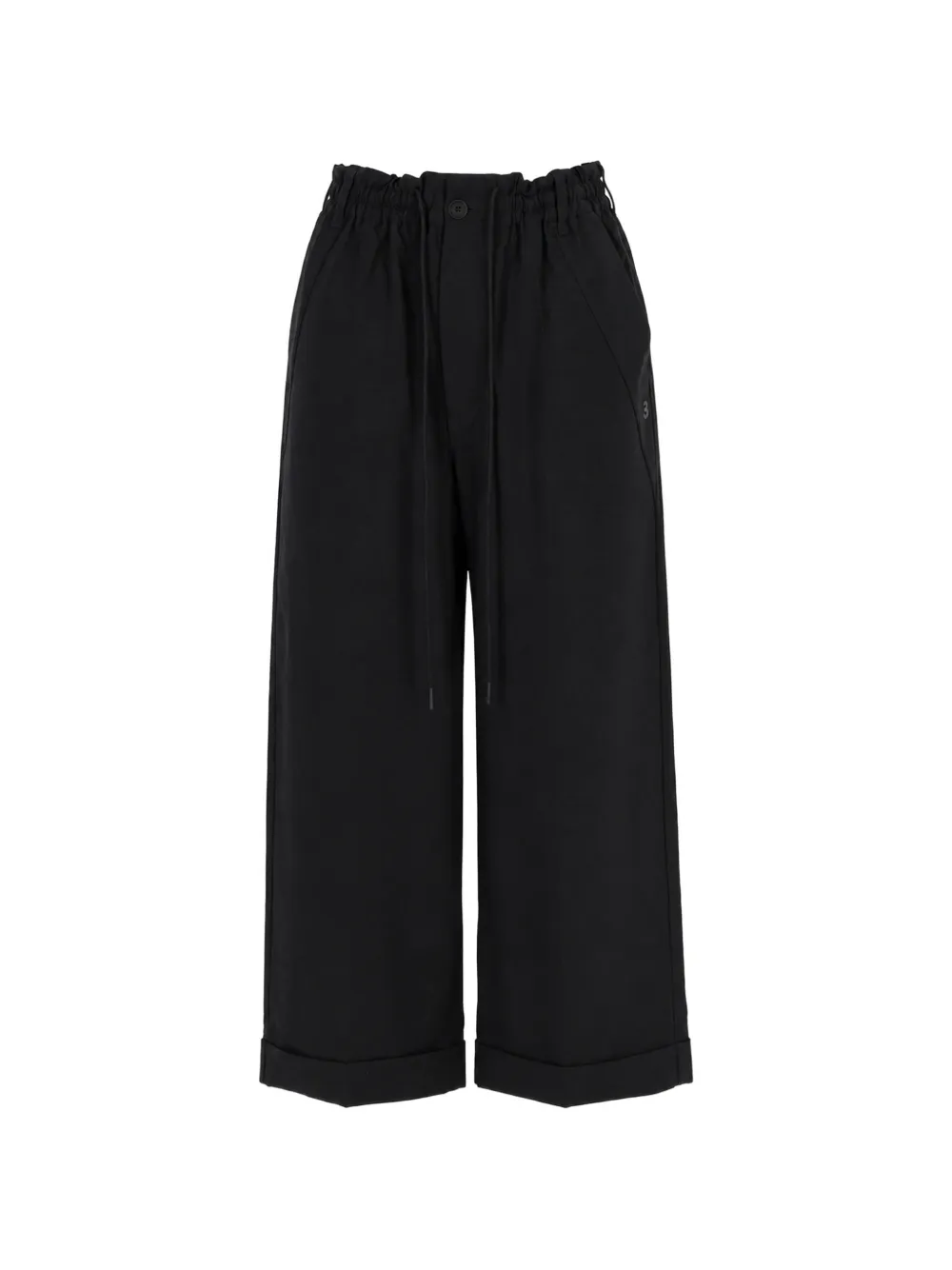 Y-3 x Adidas drawstring wide-leg trousers