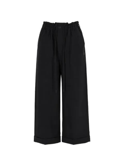 Y-3 x Adidas drawstring wide-leg trousers