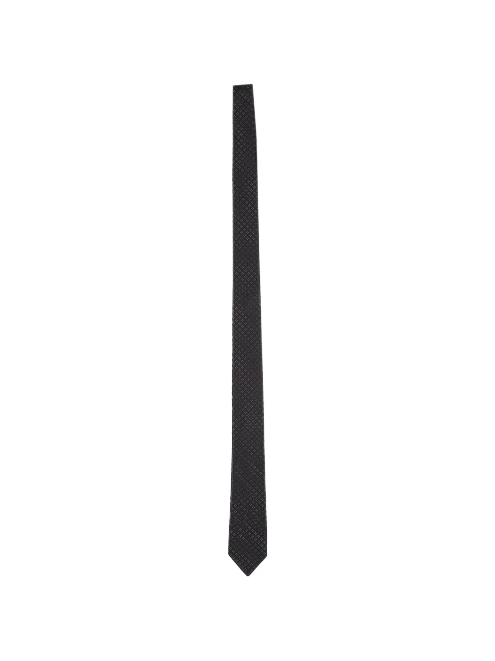 Lardini patterned tie | Black | Image 1