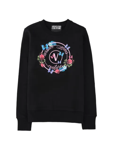 Versace Jeans Couture logo-print cotton sweatshirt