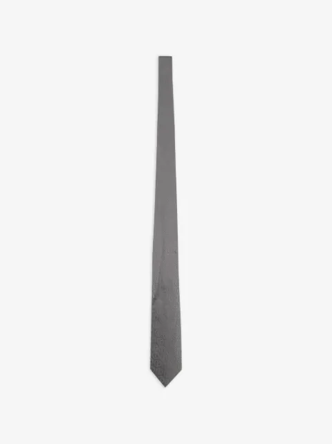 Giorgio Armani logo-jacquard silk tie