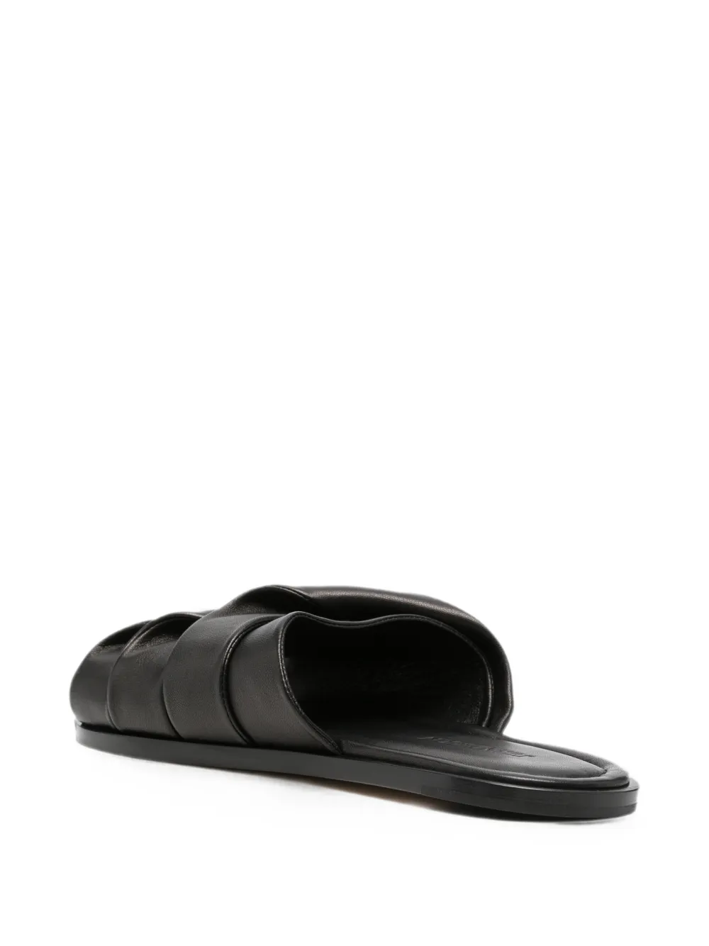 JW Anderson padded crossover sandals Zwart