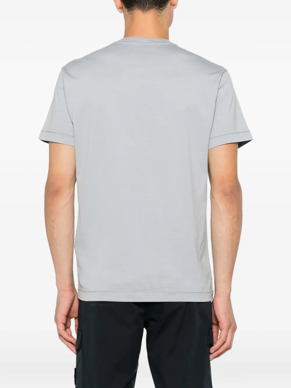 Stone Island T-shirt met logopatch Grijs