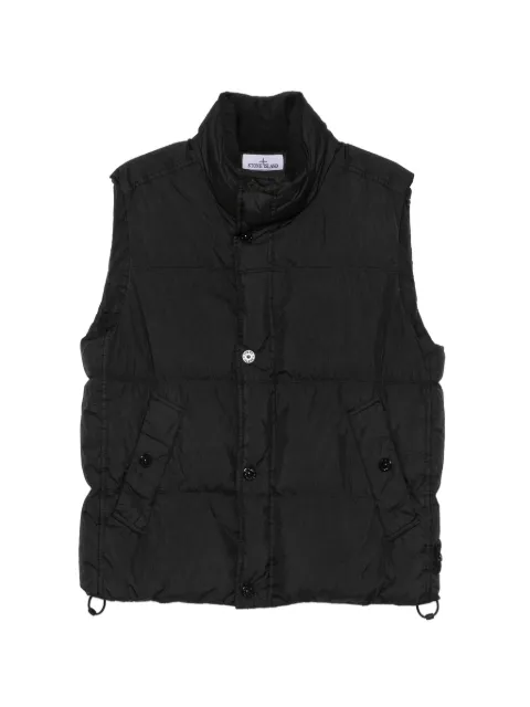 Stone Island chaleco acolchado con parche del logo