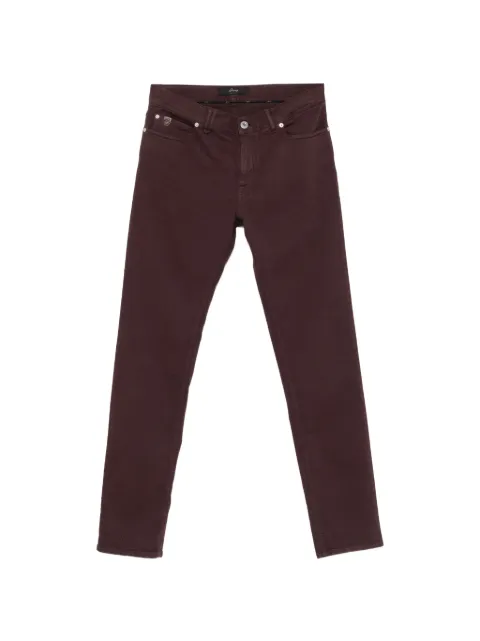 Brioni Meribel logo-patch straight-leg jeans