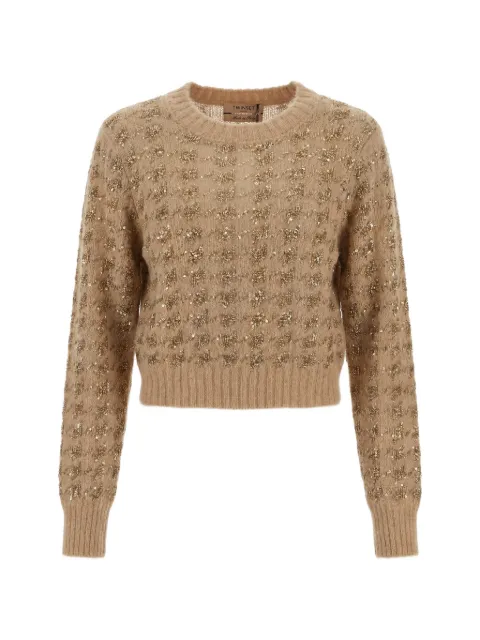 TWINSET sequin-embellished knitted sweater