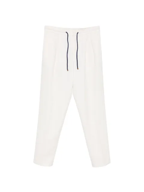 Brunello Cucinelli drawstring-fastening pleated trousers