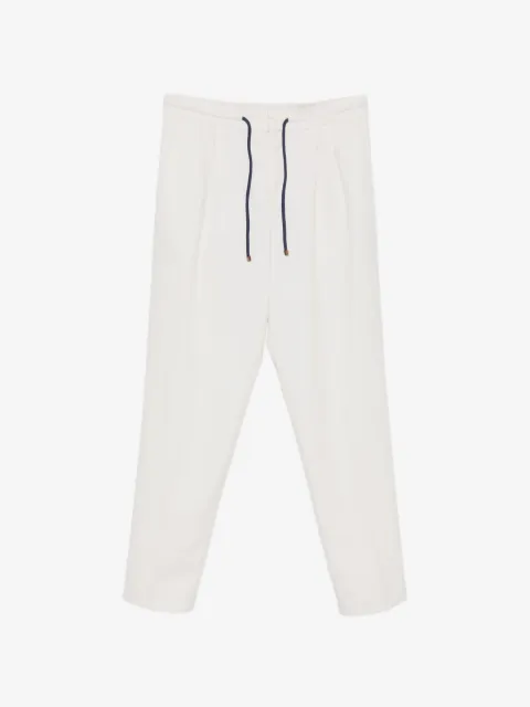 Brunello Cucinelli drawstring-fastening pleated trousers