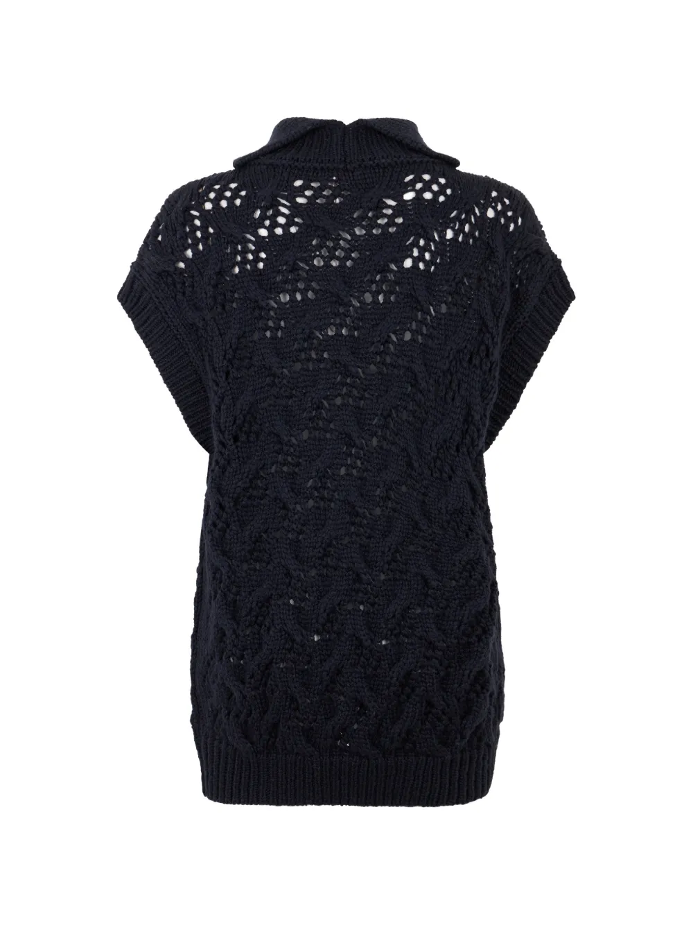 Peserico Kabelgebreide coltrui Blauw