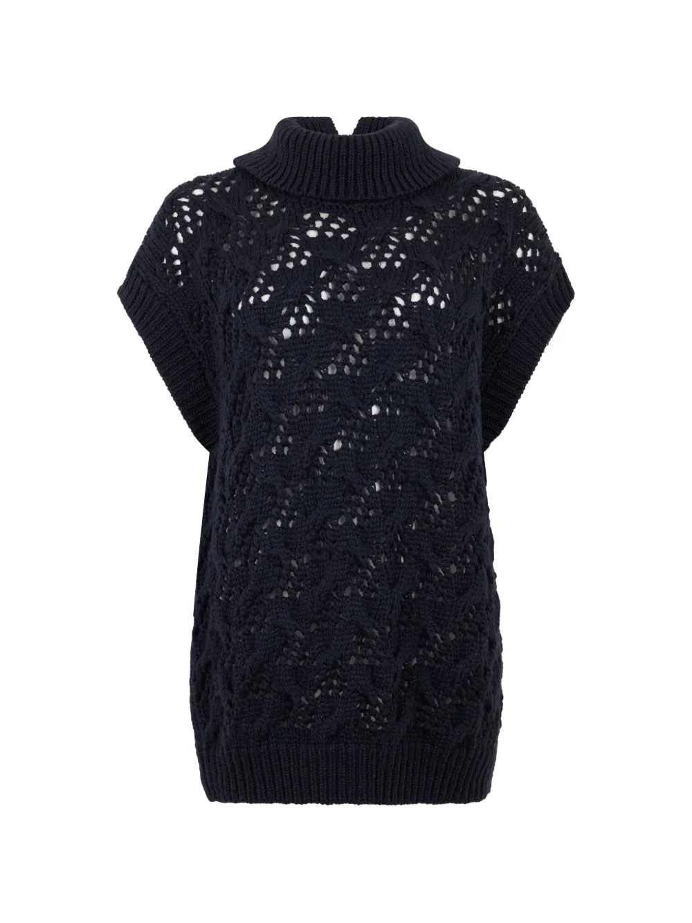 Peserico cable-knit roll-neck sweater - Blu