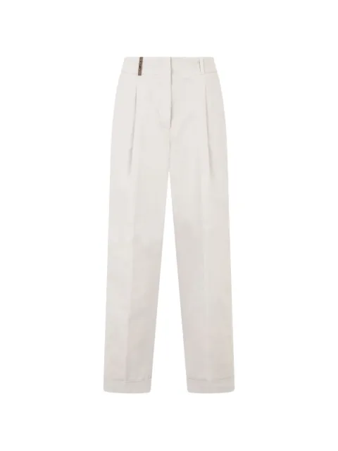Peserico pantalones con dobladillo doblado