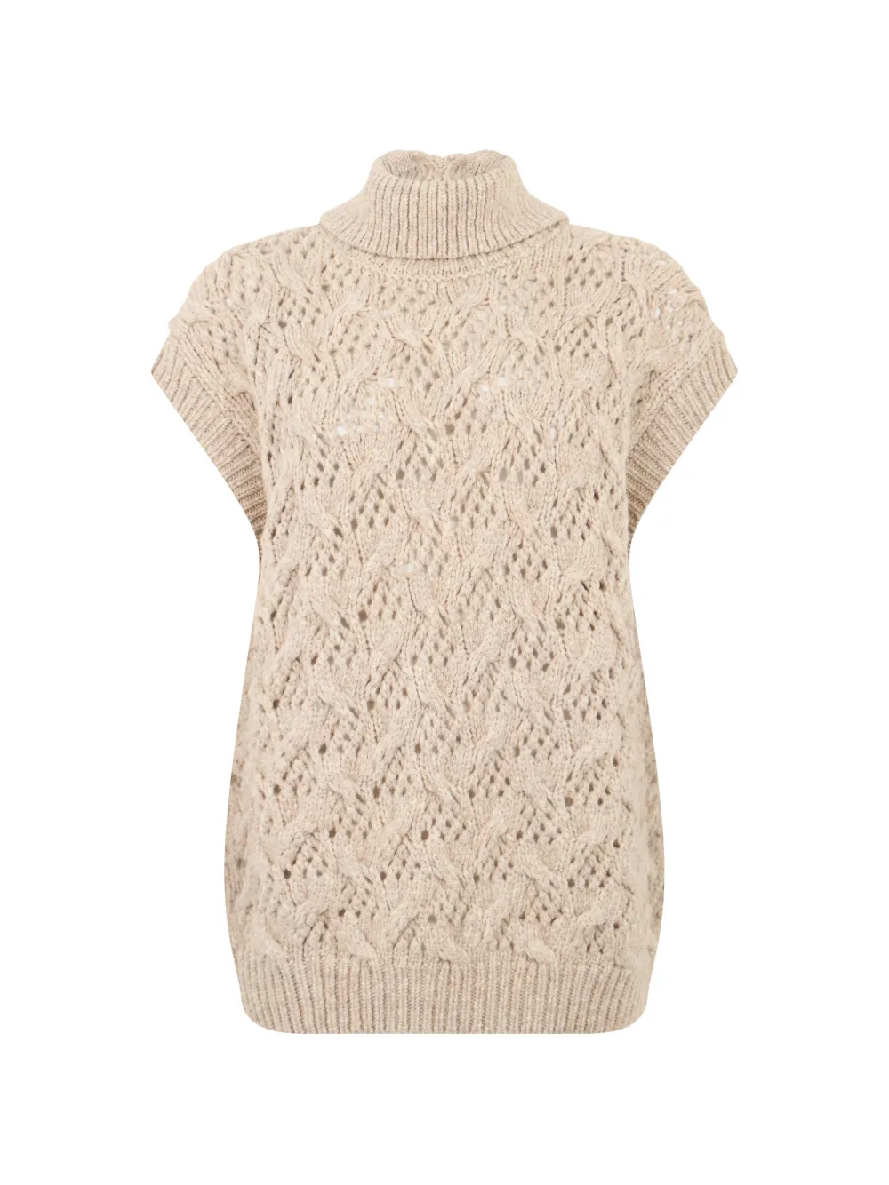 Peserico cable-knit vest - Toni neutri