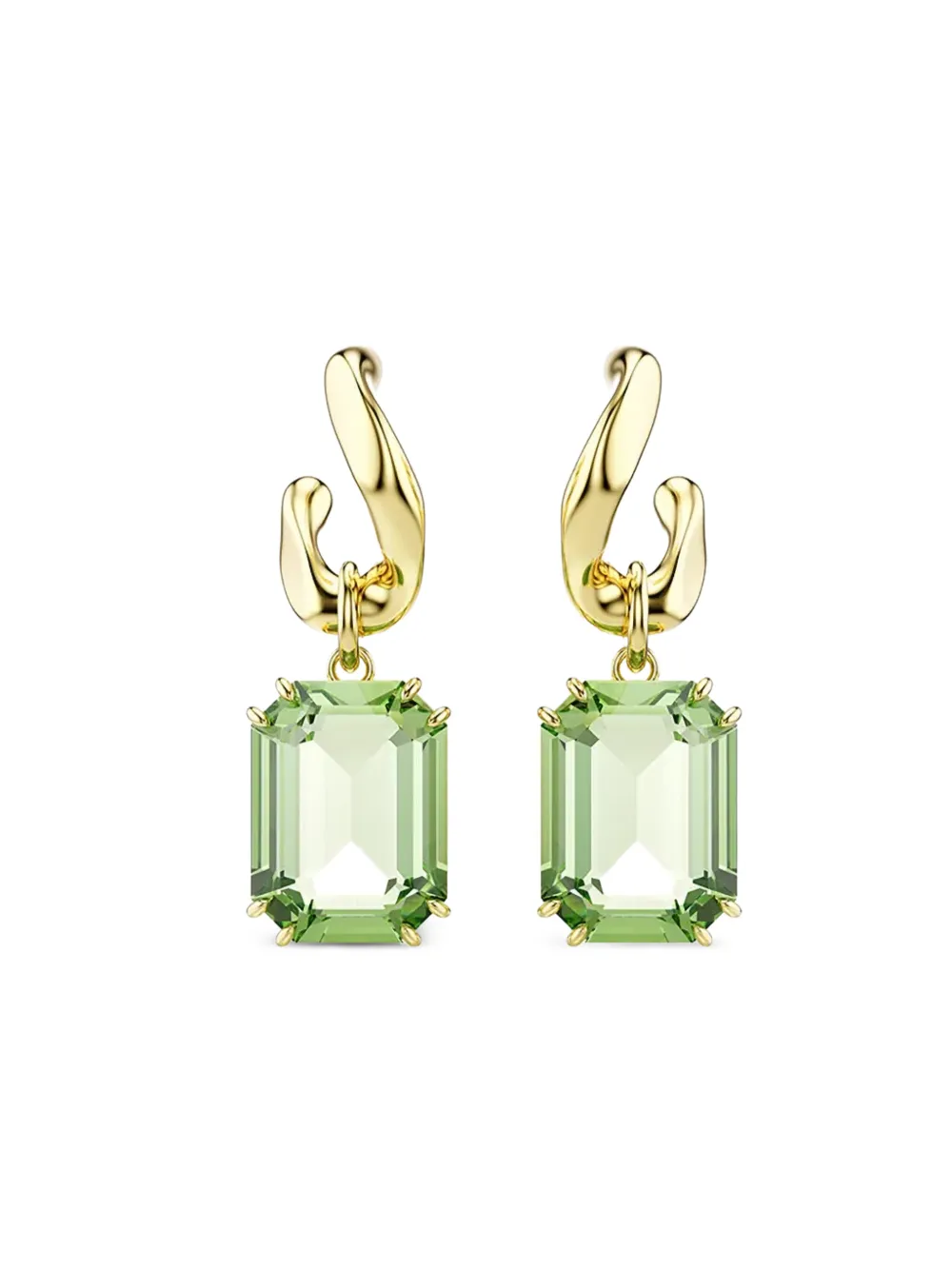 Swarovski octagonal-cut crystal earrings - Oro