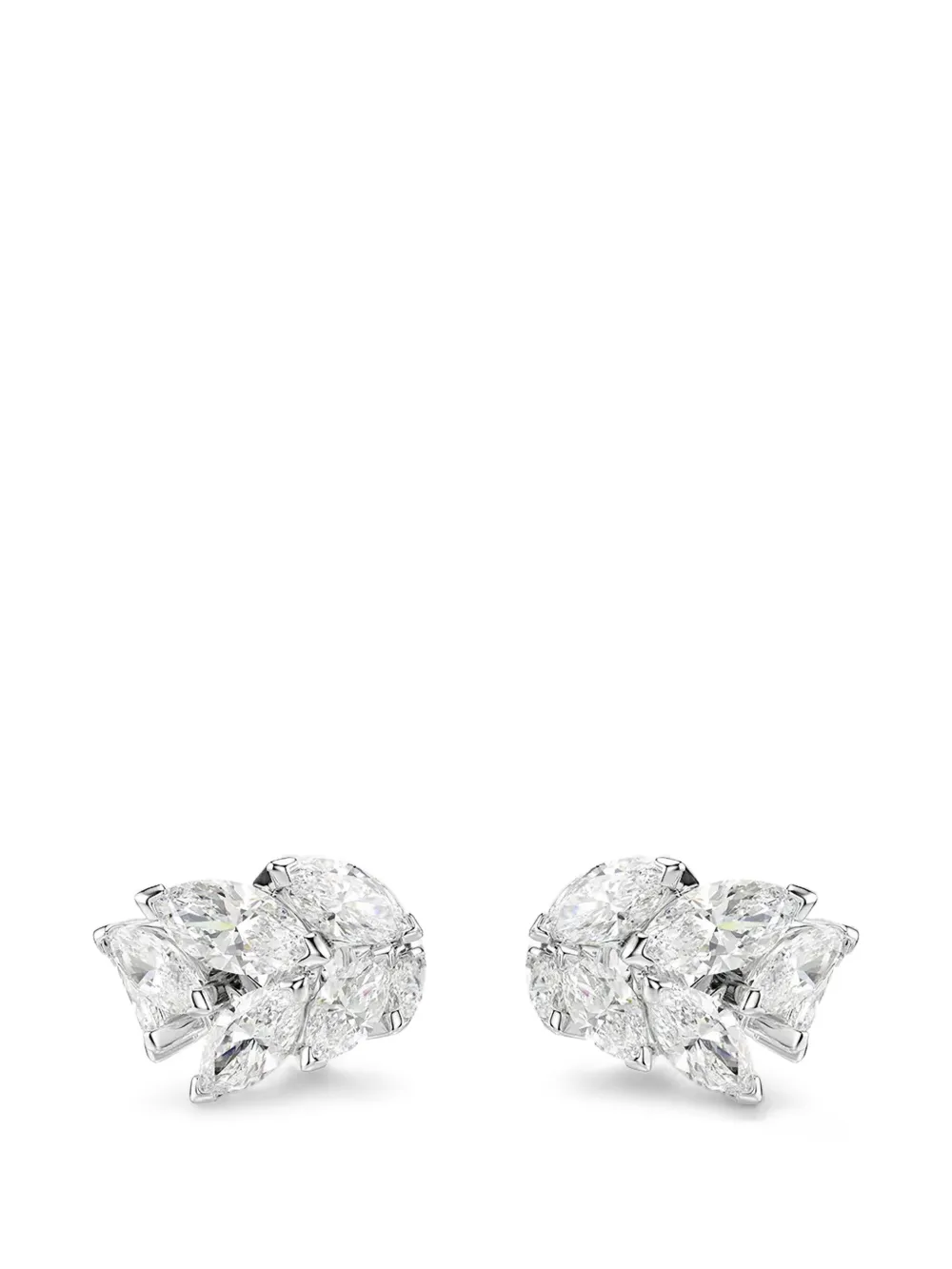 Swarovski crystal-embellished ear cuffs - Argento